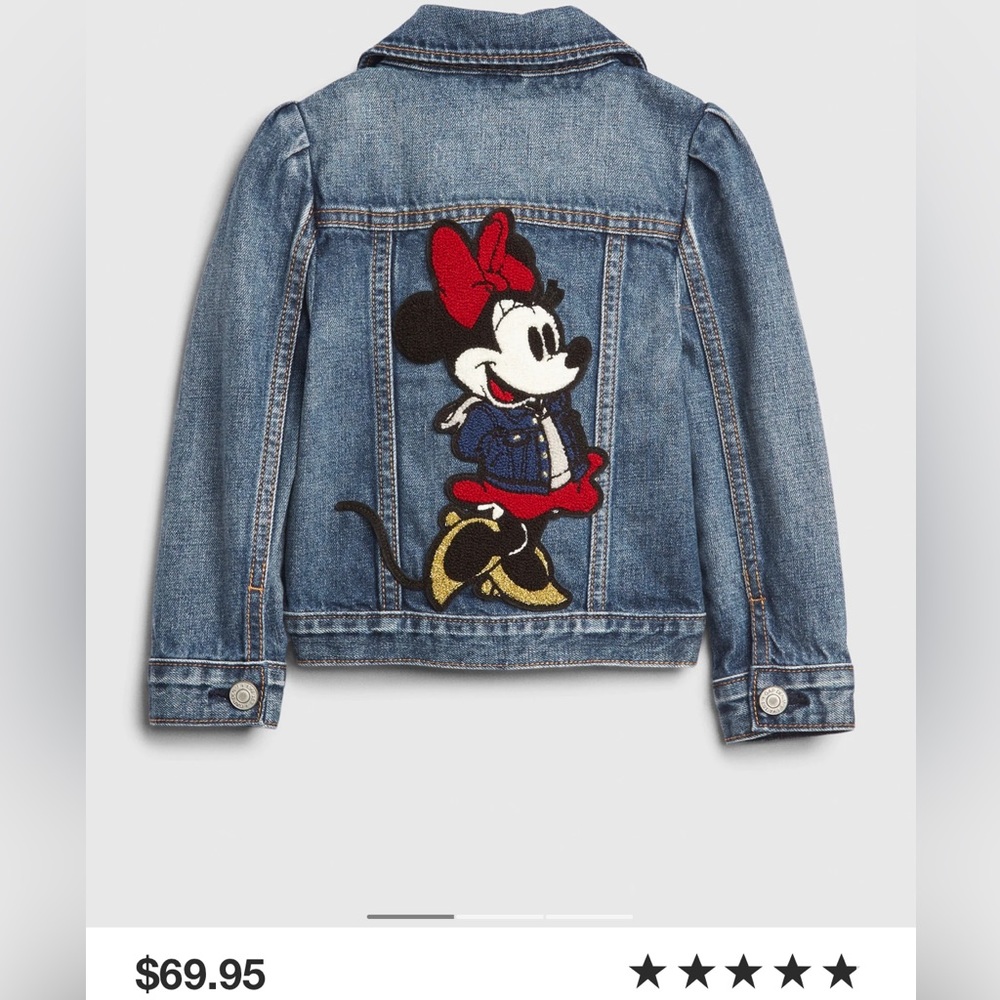 Gap mini mouse denim jacket 4t. Great condition.